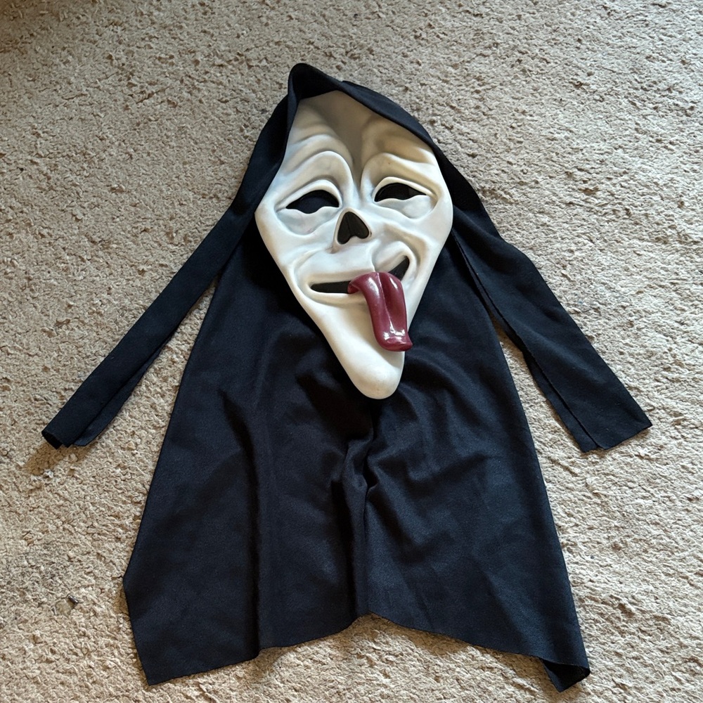 Kids Ghost Face Costume with Black and White Design